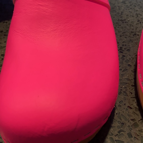 NWob sold out Swedish Hasbeens clog fluorescent pink 39 - Picture 3 of 7